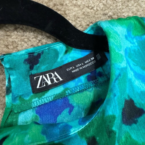 Zara blue & green midi dress - Picture 10 of 11